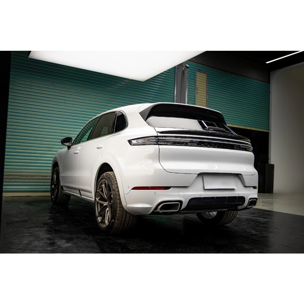 New Carbon Fiber Mid-Spoiler for for Coupe 2018-2024 Turbo 3M Tape DUCKTAIL Rear Trunk Spoiler Upainted Black